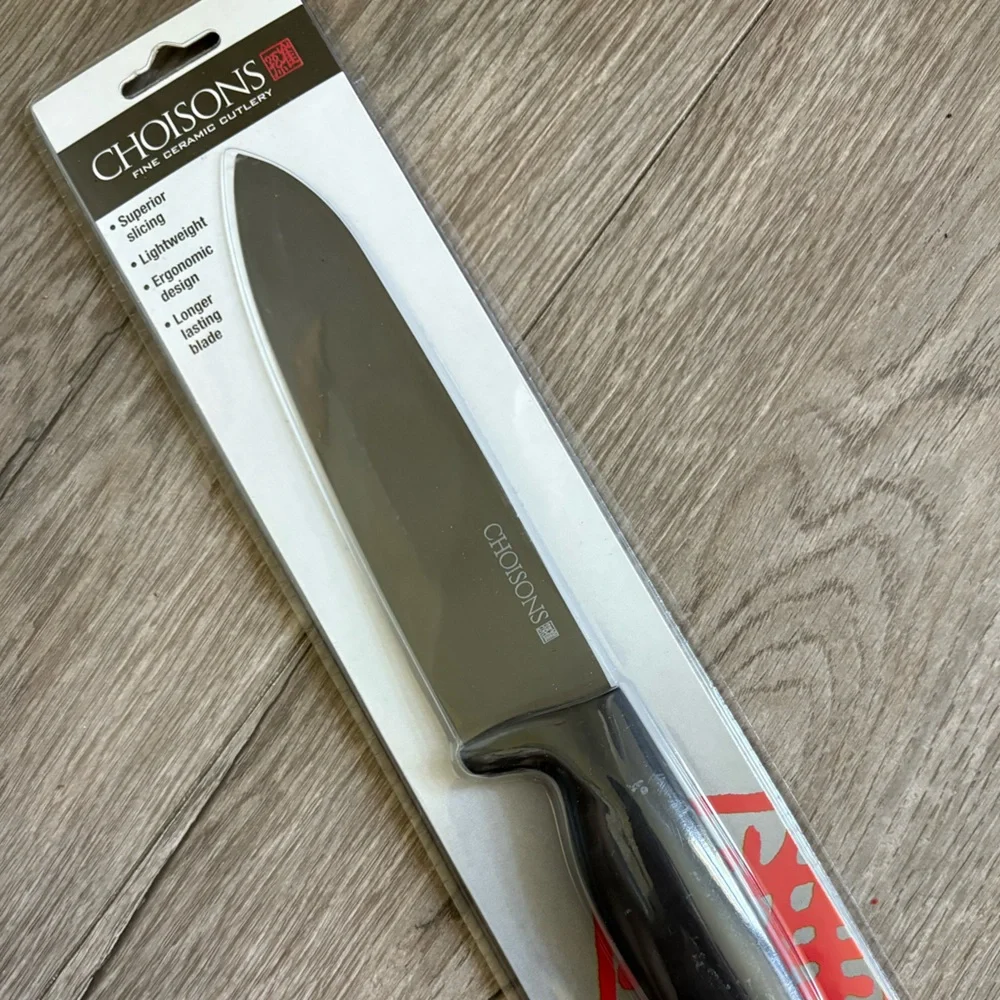 Choisons Procera 6” Fine Ceramic Black Japanese Chef Kitchen Knife